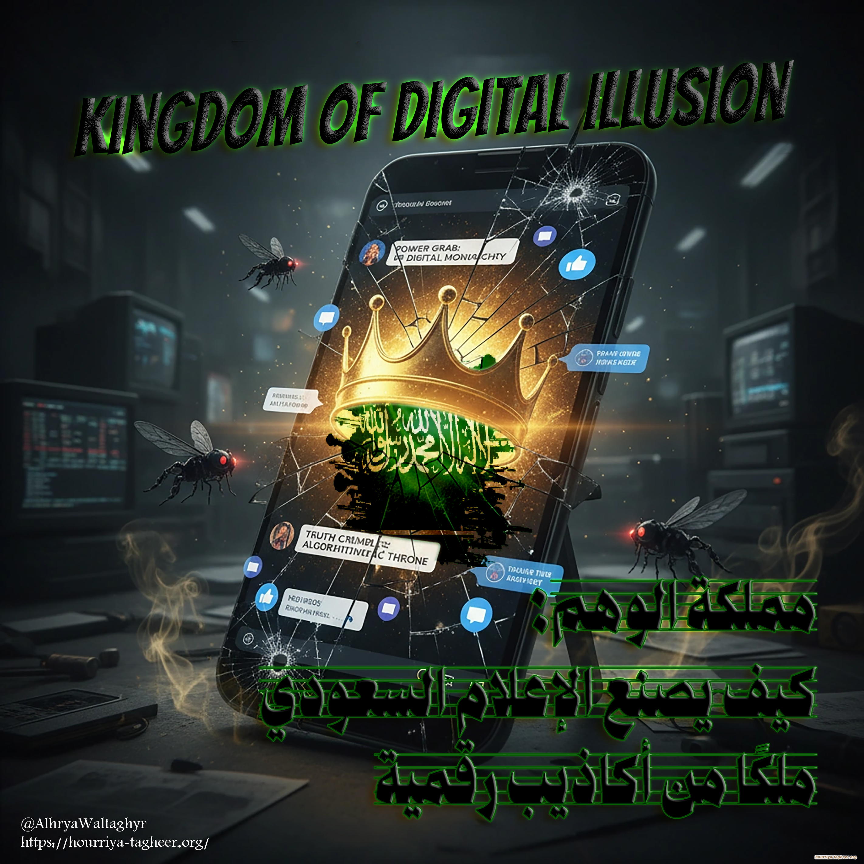 “مملكة الوهم: كيف يصنع الإعلام السعودي ملكًا من أكاذيب رقمية”